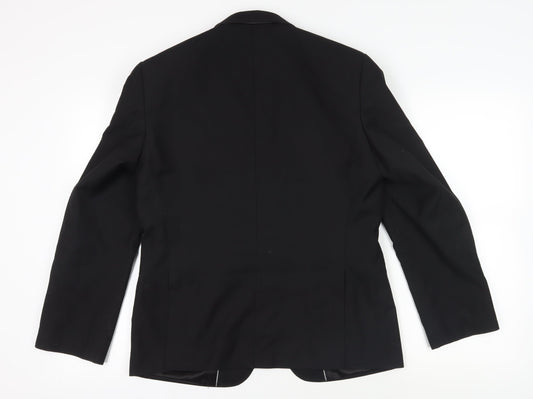 Mens UK Size 40 Burton Regular Black Suit Jacket