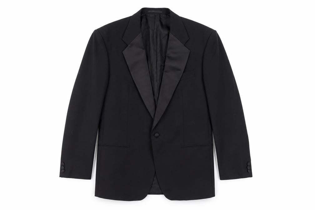 Mens UK Size 42 St Michael Regular Black Suit Tuxedo
