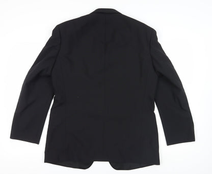 Mens UK Size 42 St Michael Regular Black Suit Tuxedo