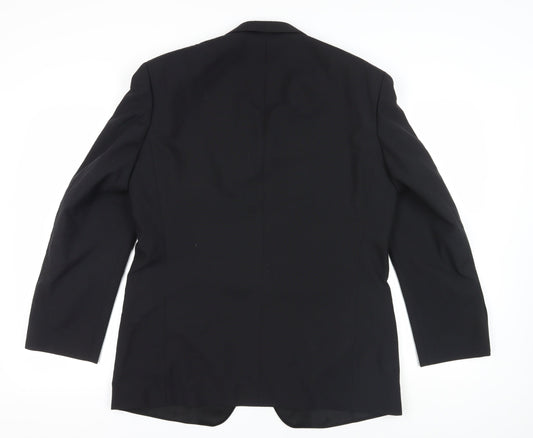 Mens UK Size 42 St Michael Regular Black Suit Tuxedo