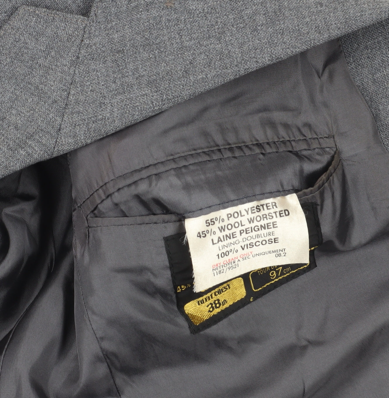 Mens UK Size 38 St Michael Regular Grey Suit Jacket