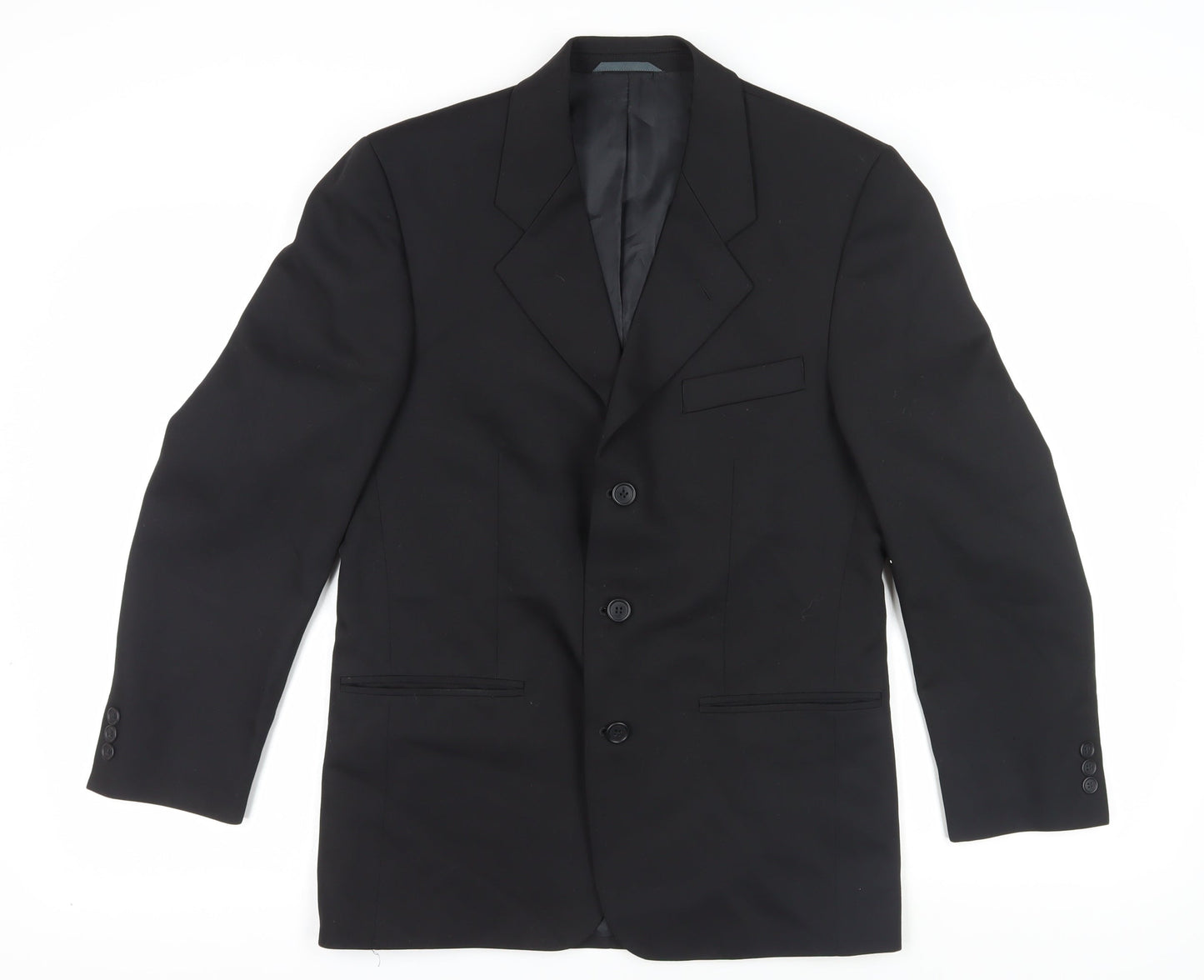 Mens UK Size 38 Burton Regular Black Suit Jacket