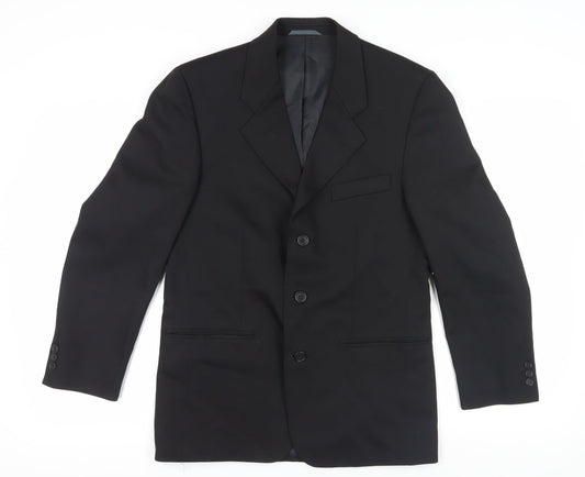 Mens UK Size 38 Burton Regular Black Suit Jacket
