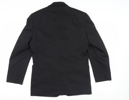 Mens UK Size 38 Burton Regular Black Suit Jacket