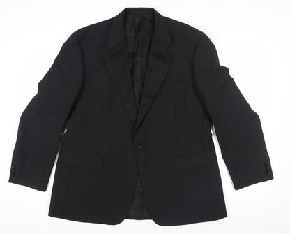 Mens UK Size 46 Daniel Drescott Regular Black Suit Jacket