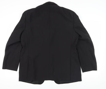 Mens UK Size 46 Daniel Drescott Regular Black Suit Jacket
