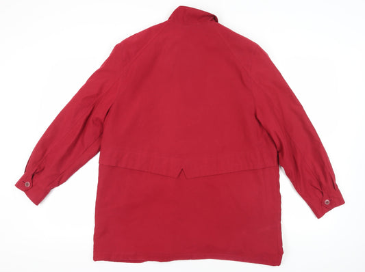 Womens UK Size 14 Marks and Spencer Red Overcoat