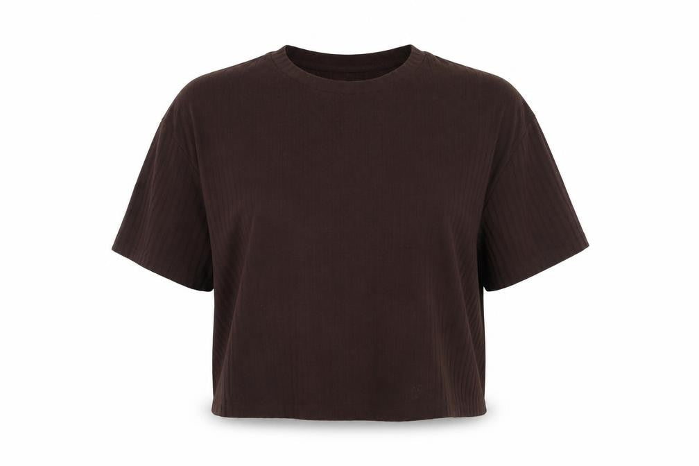 Womens UK Size L H&M Brown Basic T-Shirt