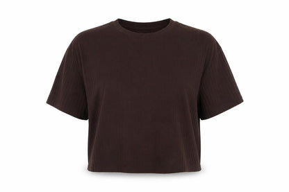 Womens UK Size L H&M Brown Basic T-Shirt