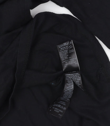 Marks and Spencer Black Lace Accented Blouse - Size 14