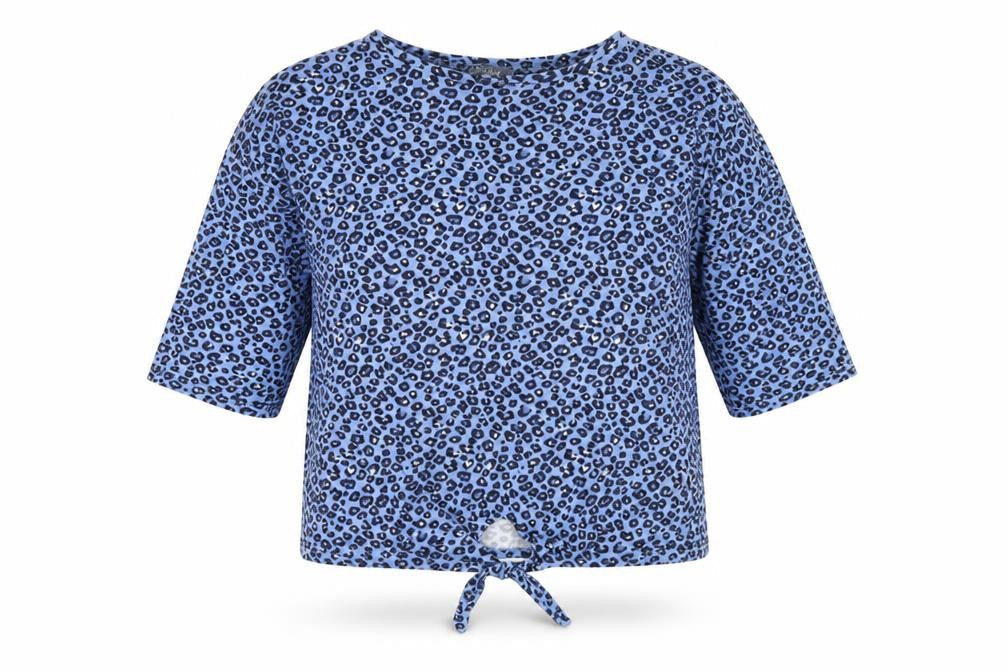 Womens UK Size 12 Principles Blue Basic T-Shirt