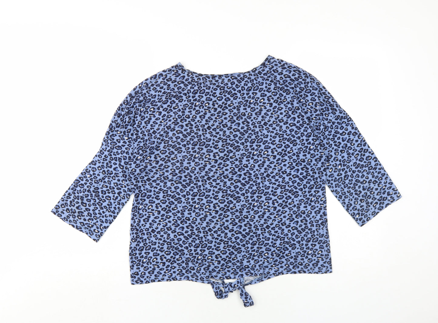 Womens UK Size 12 Principles Blue Basic T-Shirt