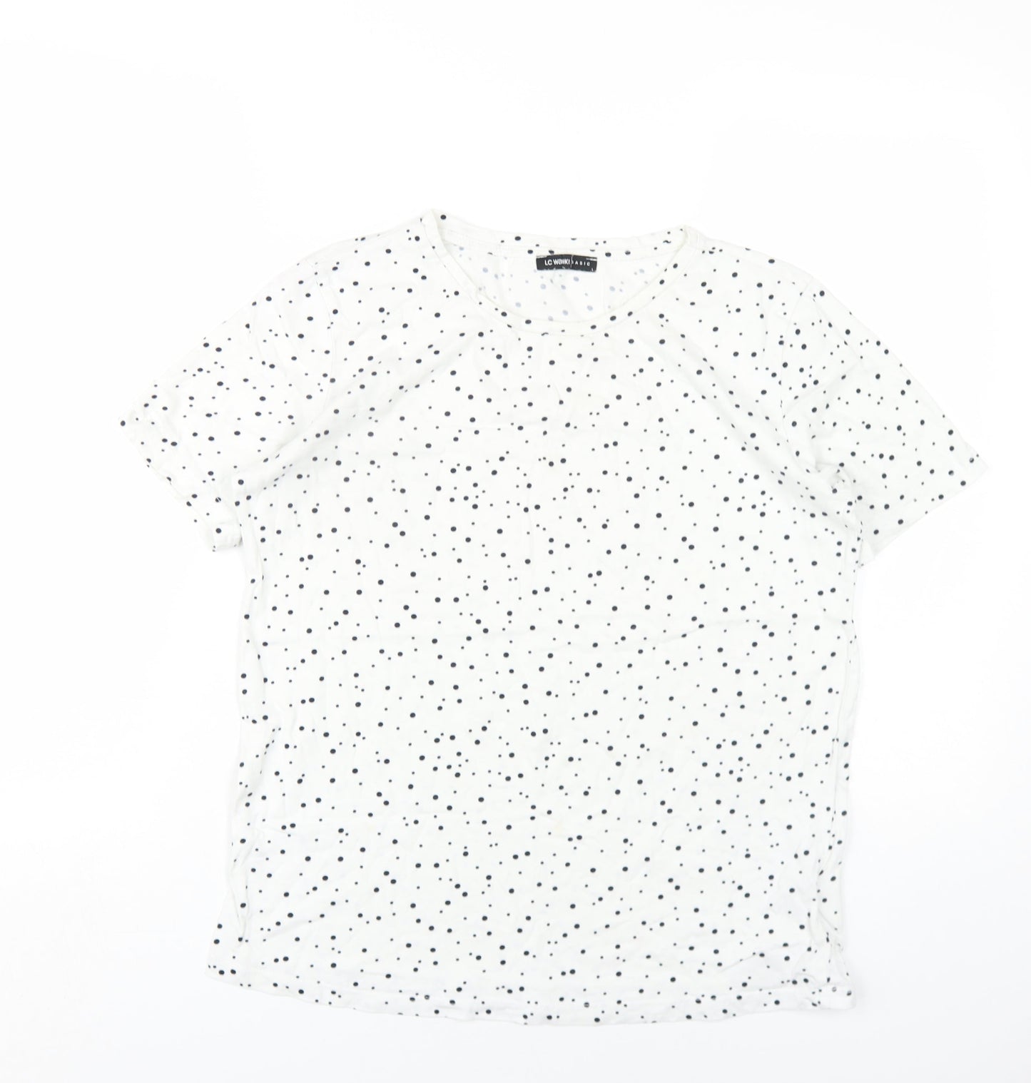 Womens UK Size L LC Waikiki White Basic T-Shirt