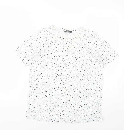 Womens UK Size L LC Waikiki White Basic T-Shirt