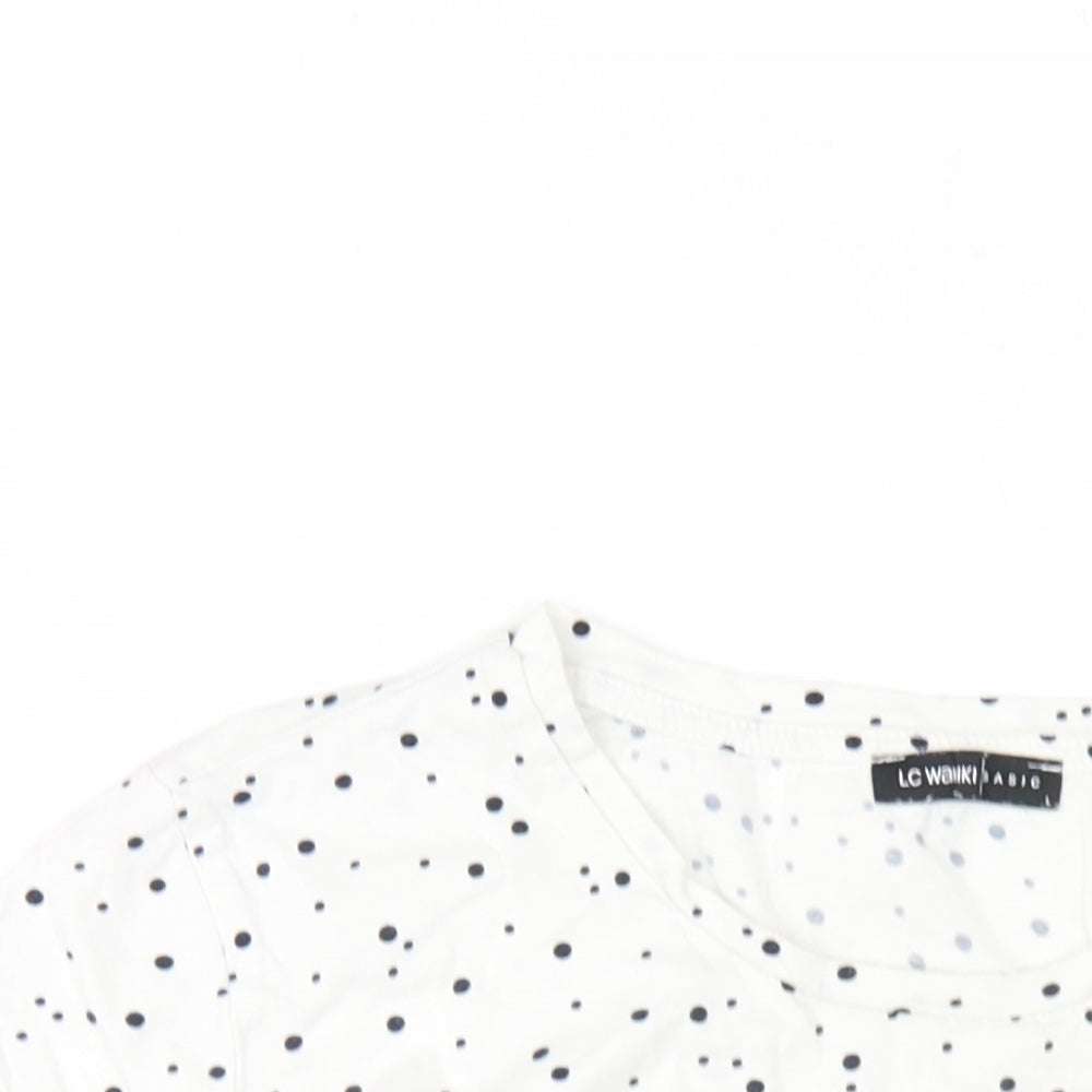 Womens UK Size L LC Waikiki White Basic T-Shirt