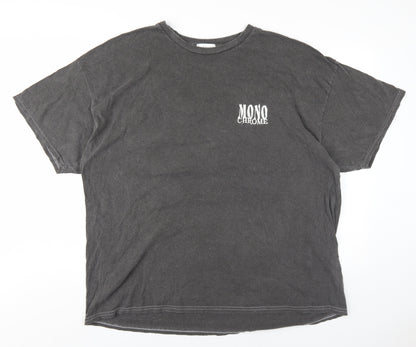 Womens UK Size XL Topshop Grey Basic T-Shirt