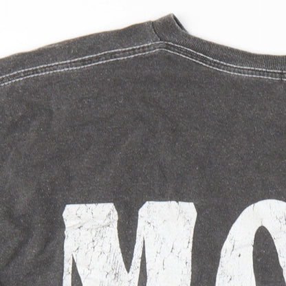 Womens UK Size XL Topshop Grey Basic T-Shirt