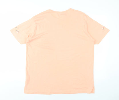 EWM Womens Pink Polyester Basic T-Shirt Size 14 Round Neck