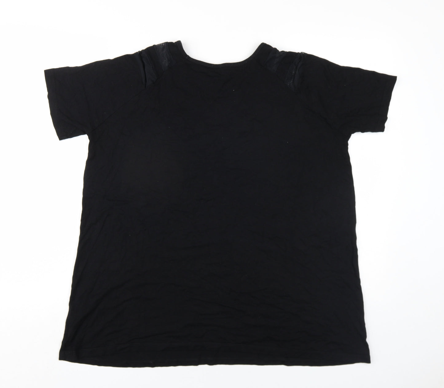 Womens UK Size 14 ASOS Black Basic T-Shirt