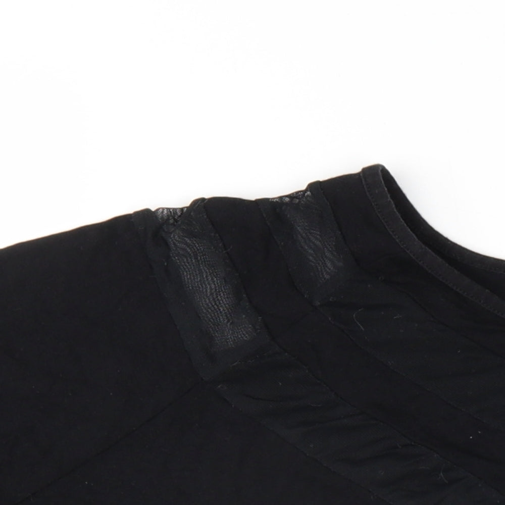 Womens UK Size 14 ASOS Black Basic T-Shirt