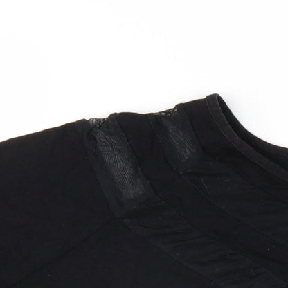 Womens UK Size 14 ASOS Black Basic T-Shirt