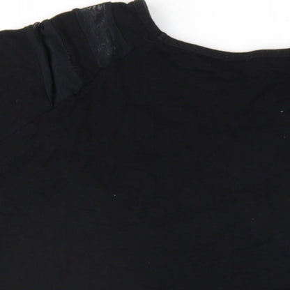 Womens UK Size 14 ASOS Black Basic T-Shirt
