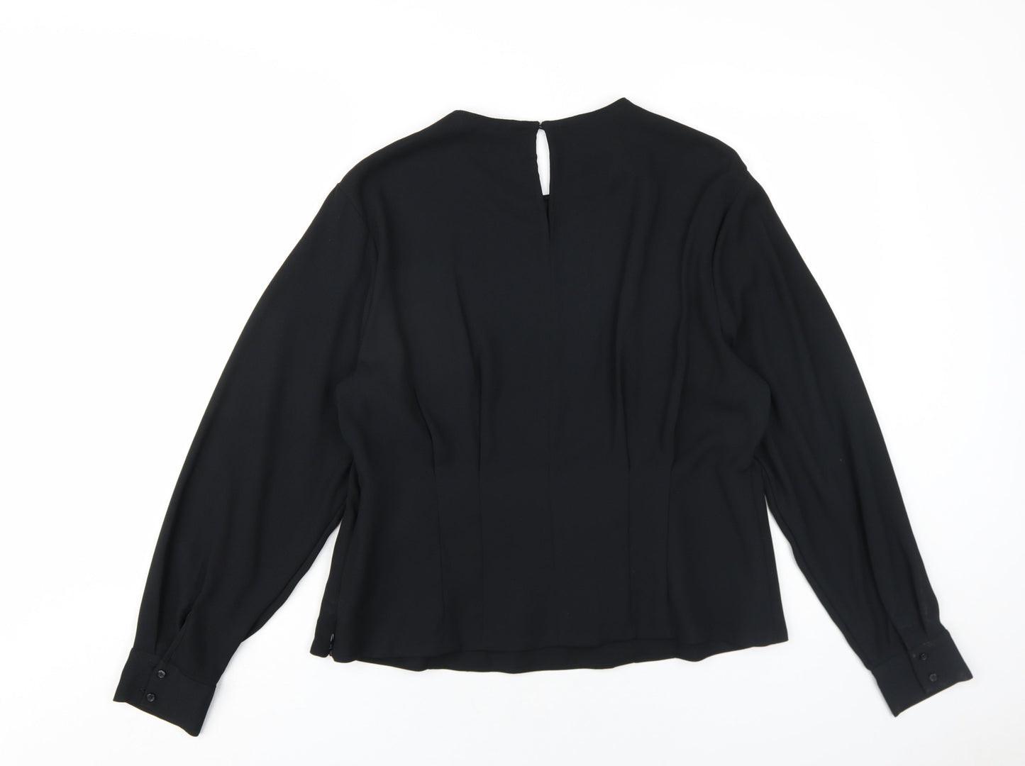 Womens UK Size 18 Marks and Spencer Black Basic Blouse