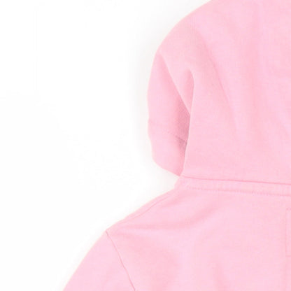 Superdry Womens Pink Cotton Pullover Hoodie Size 8 Pullover