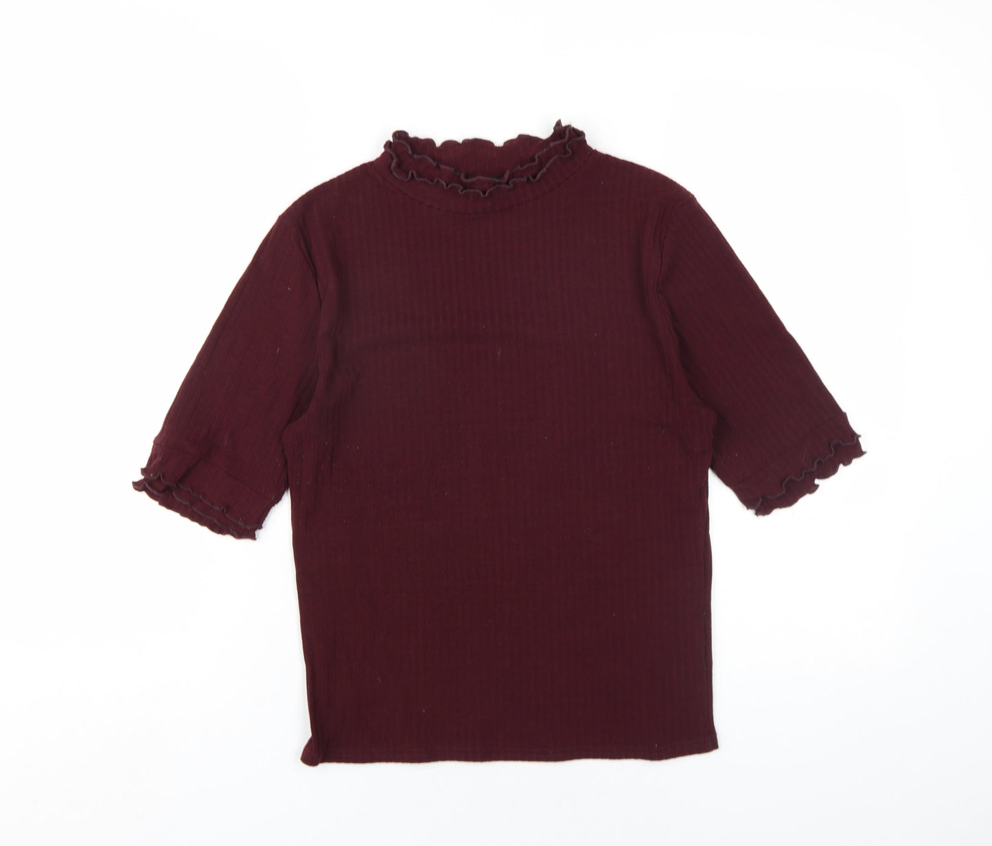 Womens UK Size 14 New Look Purple Basic T-Shirt