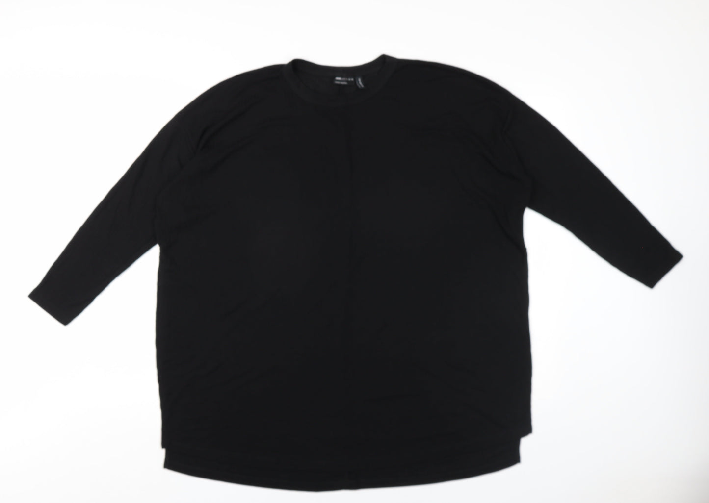 Womens UK Size 10 ASOS Black Basic T-Shirt