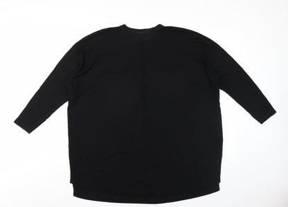 Womens UK Size 10 ASOS Black Basic T-Shirt