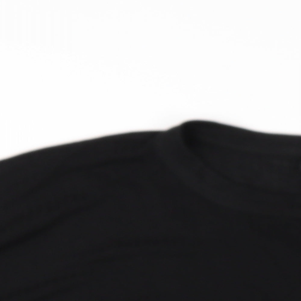 Womens UK Size 10 ASOS Black Basic T-Shirt