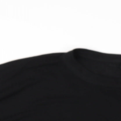 Womens UK Size 10 ASOS Black Basic T-Shirt