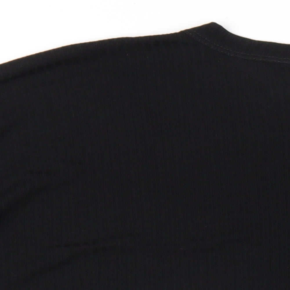 Womens UK Size 10 ASOS Black Basic T-Shirt