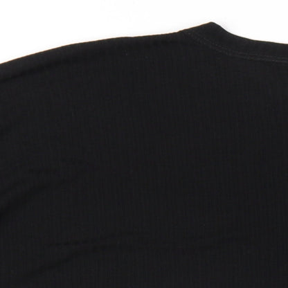 Womens UK Size 10 ASOS Black Basic T-Shirt