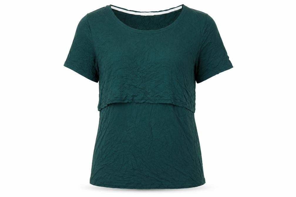 Womens UK Size L Small Show Green Basic T-Shirt