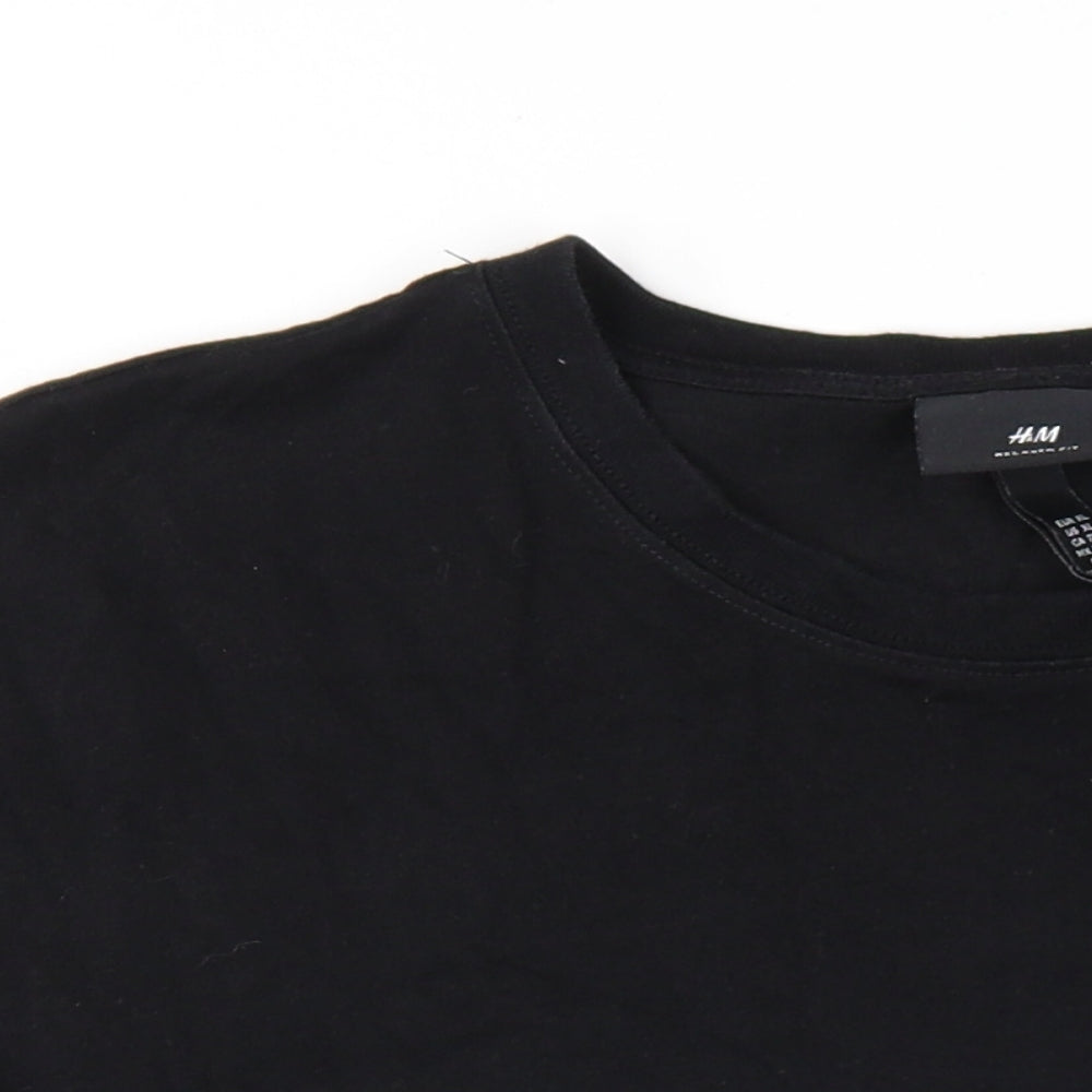 Mens UK Size XL H&M Black  T-Shirt