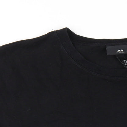 Mens UK Size XL H&M Black  T-Shirt