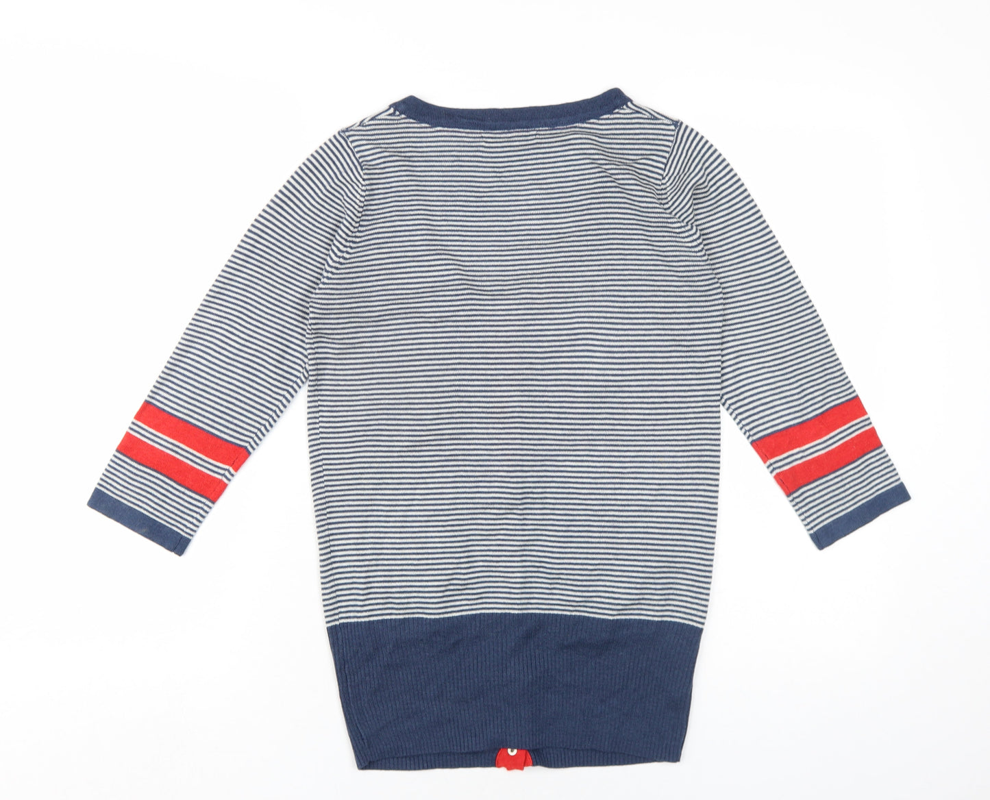 Womens UK Size M ICHI Blue Cardigan Jumper