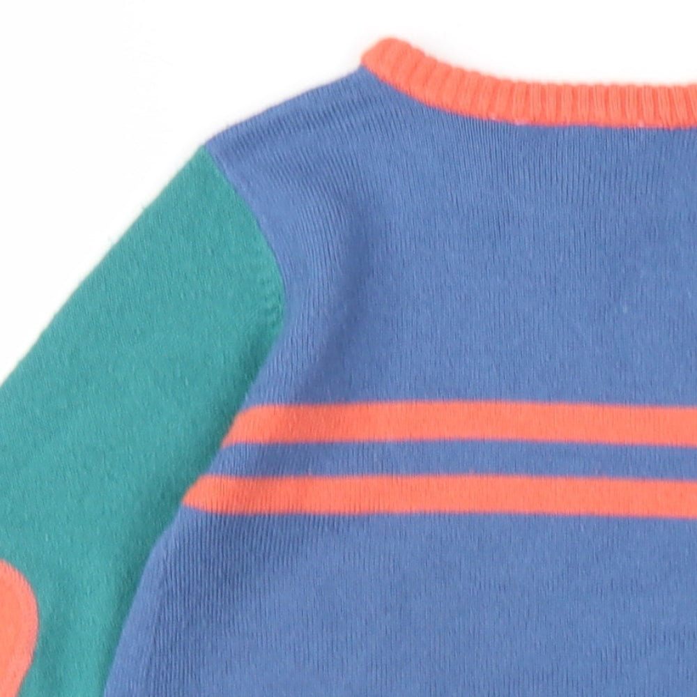 John Lewis Girls Multicoloured Geometric Acrylic A-Line Size 6 Years Round Neck Pullover