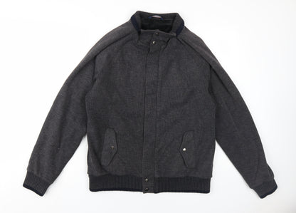 Mens UK Size L Marks and Spencer Grey Bomber Jacket