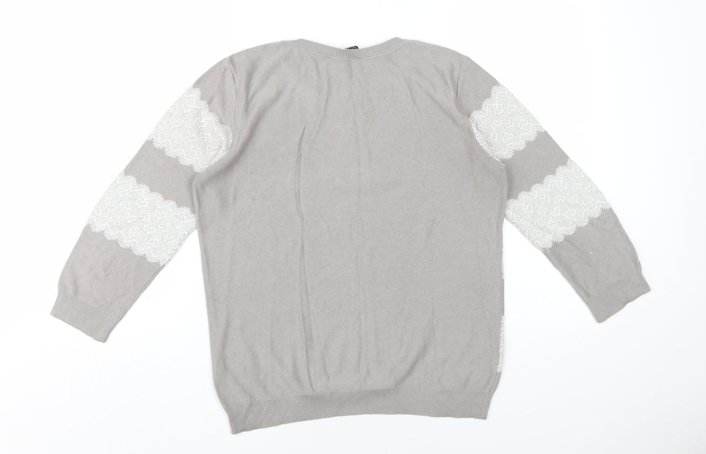 Womens UK Size 12 Dorothy Perkins Grey Pullover Jumper