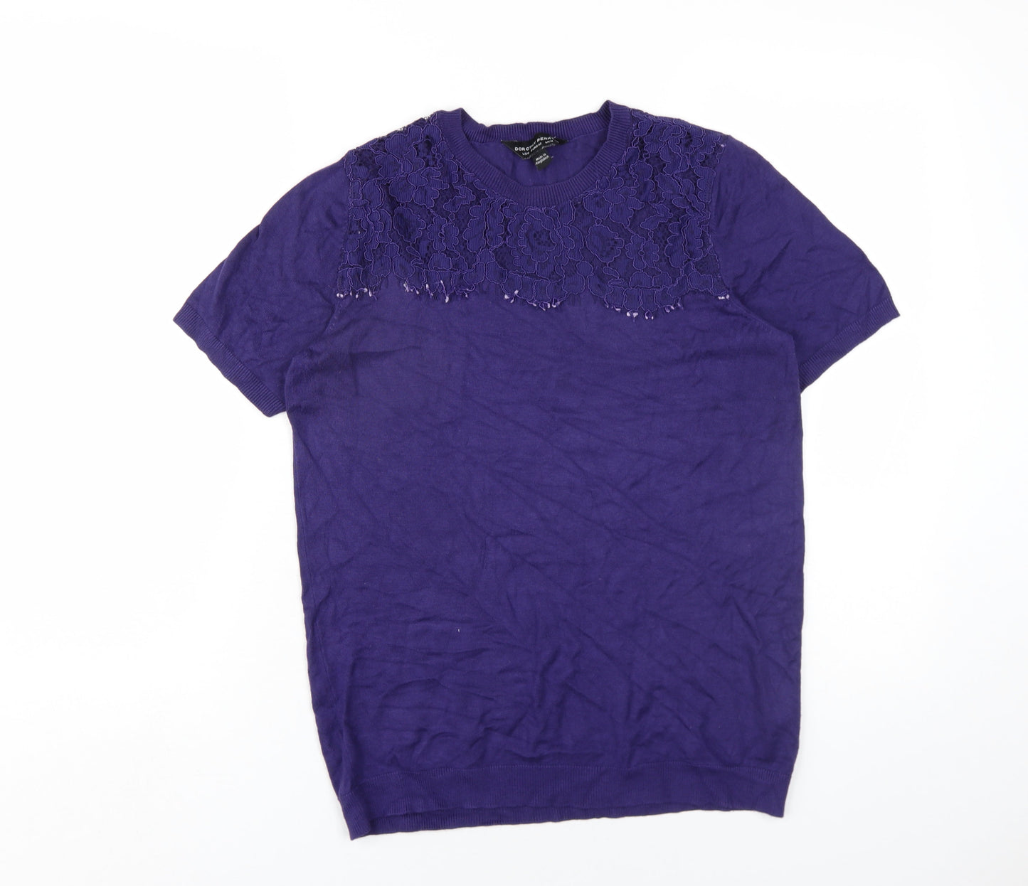 Womens UK Size 14 Dorothy Perkins Purple Pullover Jumper