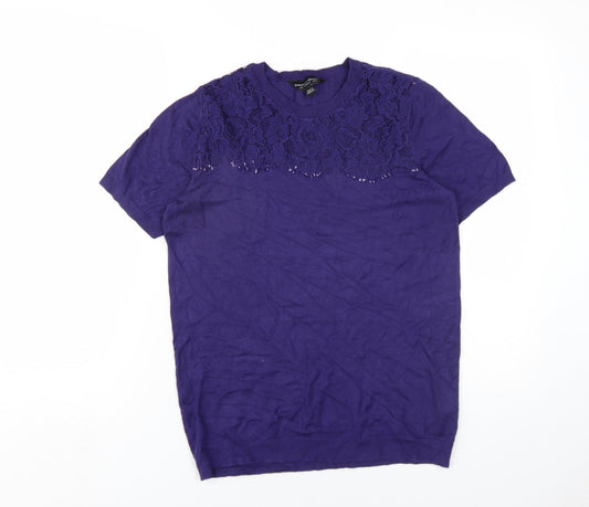 Womens UK Size 14 Dorothy Perkins Purple Pullover Jumper