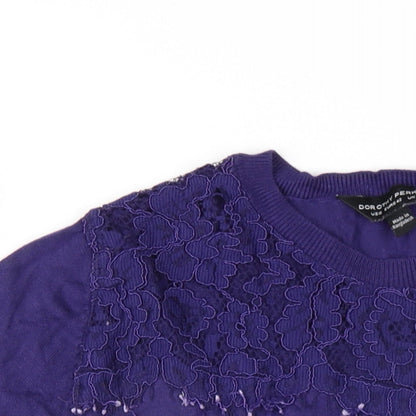 Womens UK Size 14 Dorothy Perkins Purple Pullover Jumper