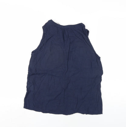 Womens UK Size M VERO MODA Blue Basic Tank