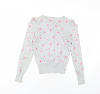 Womens UK Size 6 Therapy Grey Cardigan Jumper