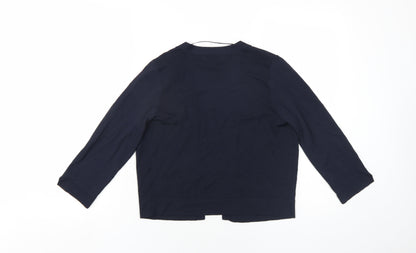 Womens UK Size 12 Paraphrase Blue Cardigan Jumper