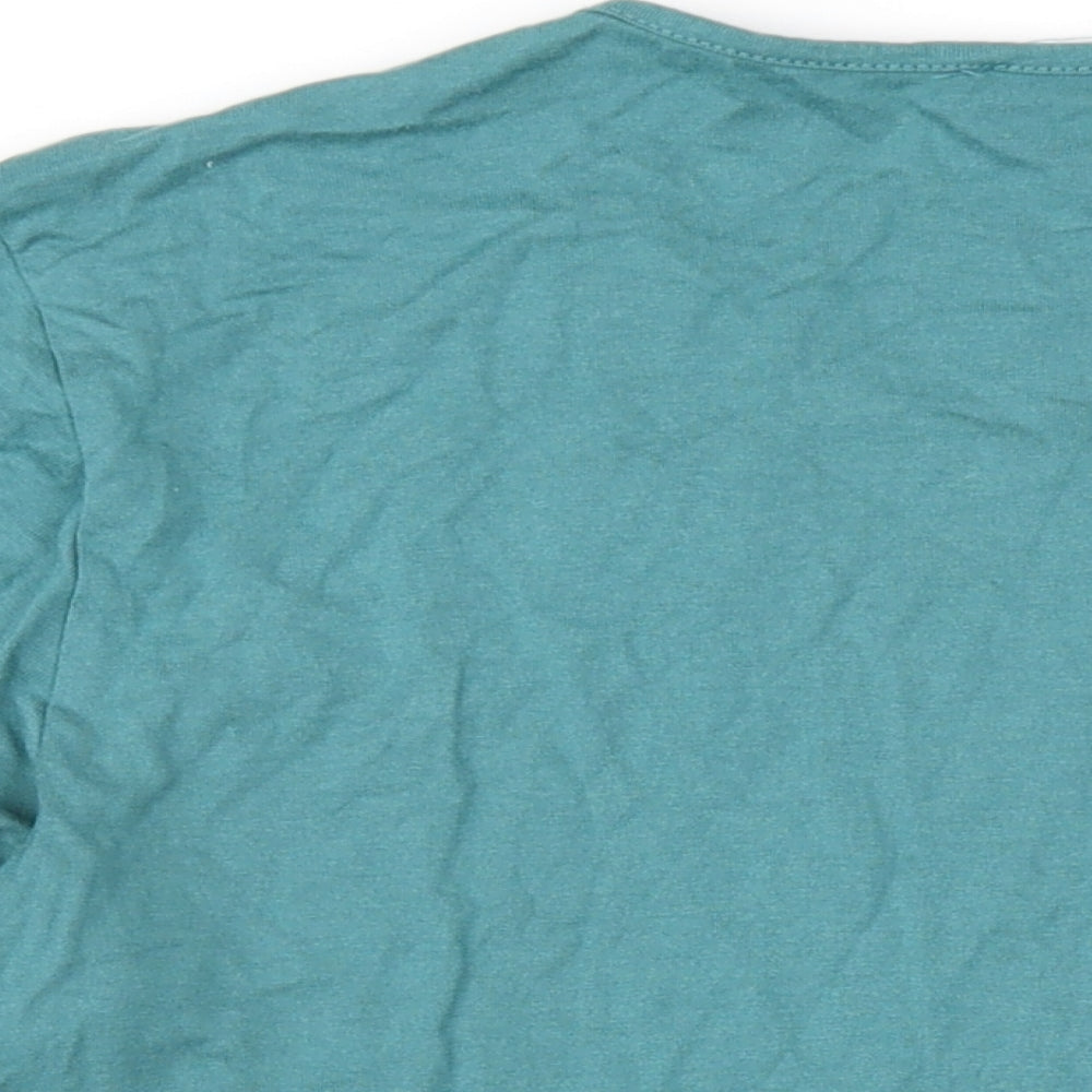 Womens UK Size 14 Afibel Green Basic Blouse