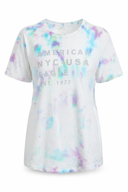 Womens UK Size S American Eagle White Basic T-Shirt